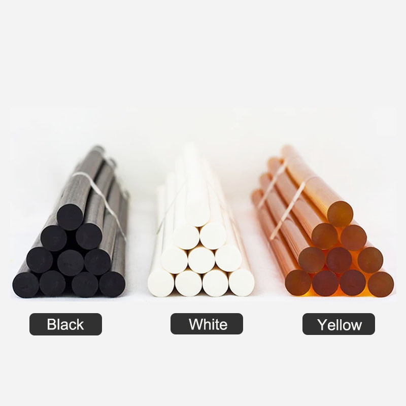 Polyamide Hot Melt Glue Stick 150 degree 11mm High Temperature Resistant Black White Yellow Glue Rod