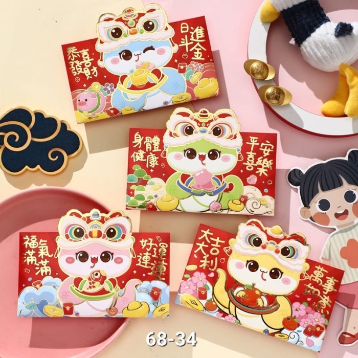 

SALE Angpao Imlek Pendek Murah Angpau Kuping 3D Hampers Hiasan Imlek