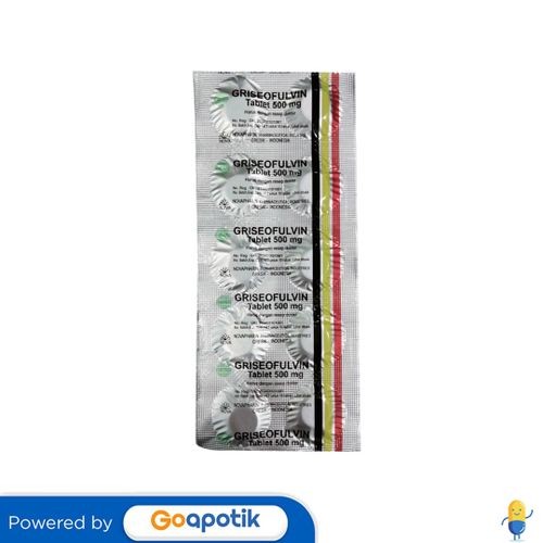 Griseofulvin Novapharin 500 Mg Strip 10 Tablet