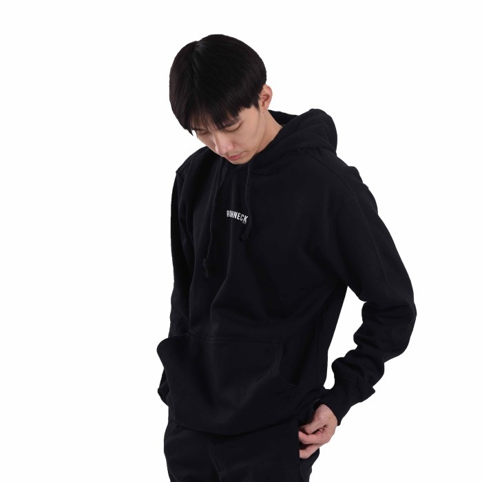 SALE -Roughneck H318 Black Mini Sig White Hoodie - XXL, hitam