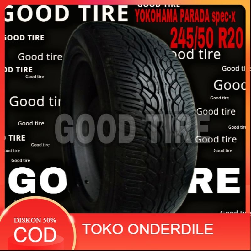 YOKOHAMA PARADA 245-50-20 R20 RING 20 COPOTAN SEKEN SECOND BEKAS BAN MOBIL VELG LEBAR