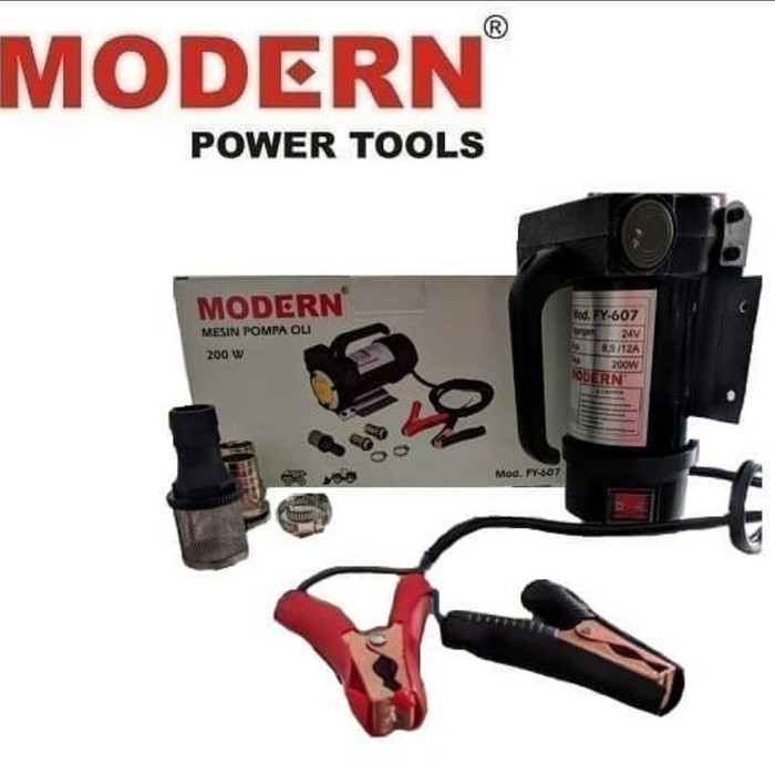 Mesin Pompa Minyak Oli Solar Bensin MODERN FY-607 Pakai Aki Oil Cairan DC 12V FY607 fy 607