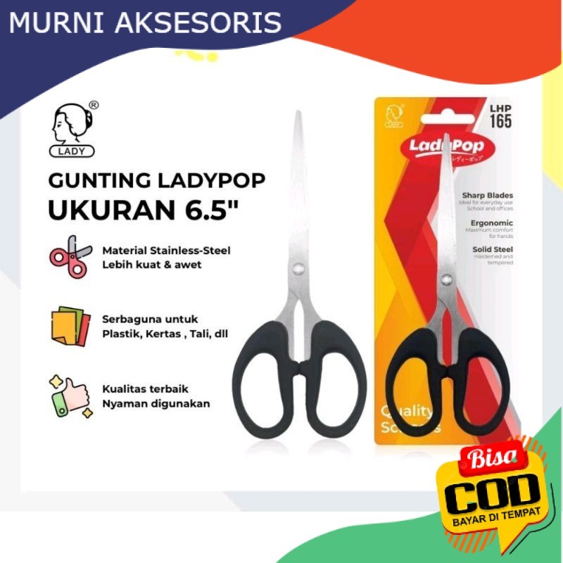 

Murni Aksesoris. Gunting Besi Stainless scissors / Guting kertas tajam stainless steel