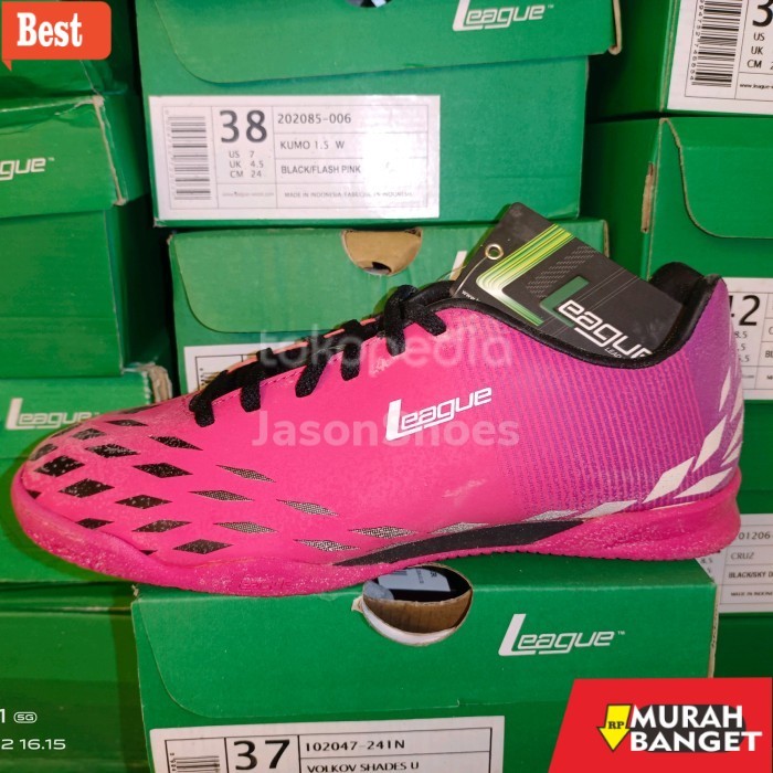 rekomendasi sepatu futsal Sepatu League Futsal Legacy Ic Ungu Purple Shoes Original - Ungu, 44