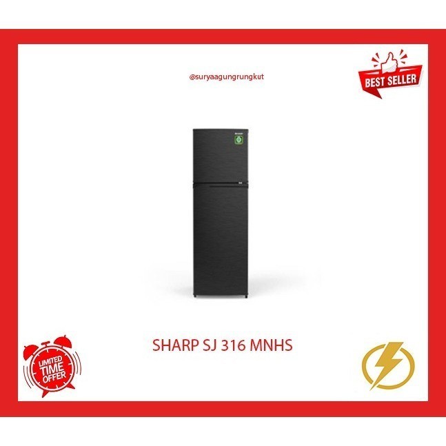 KULKAS SHARP 2 PINTU - SJ 316 MNHS