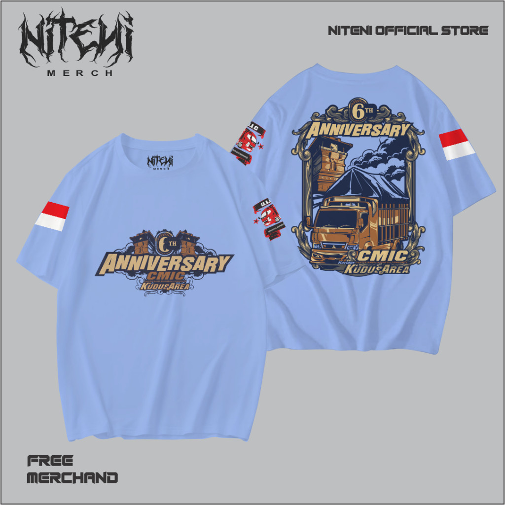 kaos truck CMIC ANNIVERSARY KUDUS 6th original kaos  truck mania kaos distro truck mania  CMIC indon