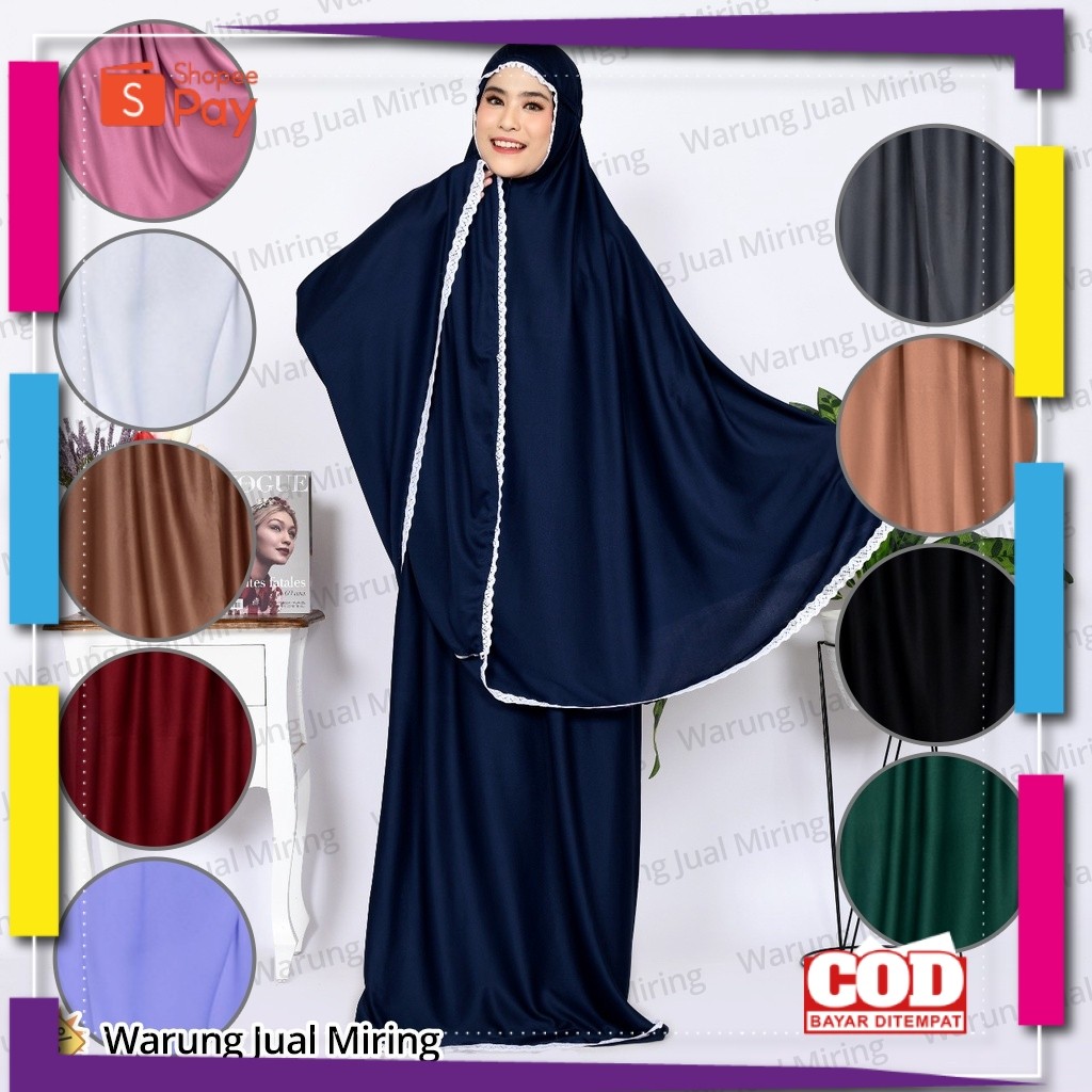 [PREMIUM ORIGINAL] MUKENA Polos Hyget Dewasa Jumbo Amplop Tas Pouch Renda Travel Traveling Portable 