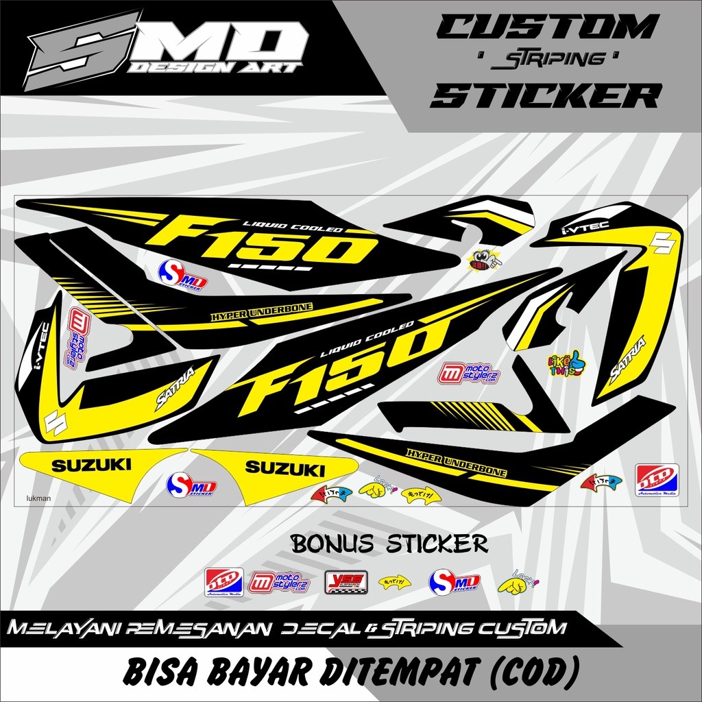 Striping Satria Fu Barong F150 Racing