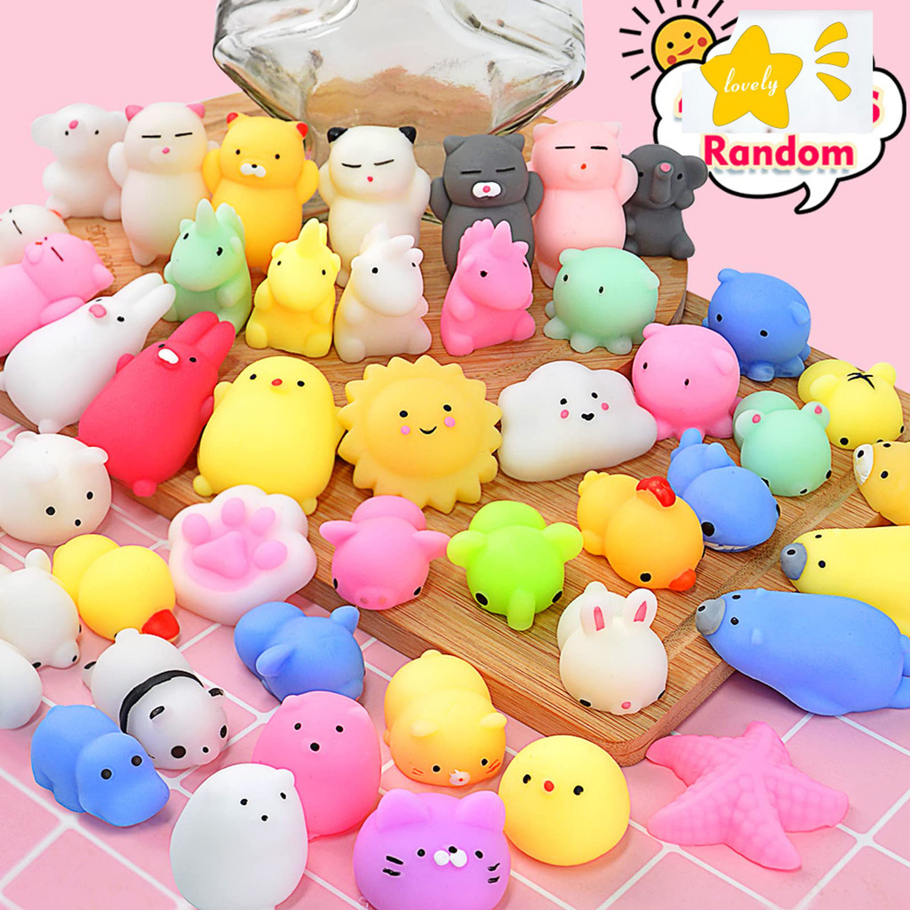 

10/20/40 Mochi Squishy Toys Mini Kawaii Squishy Party Favors for Kids Treasure Toys for Classroom Prizes Fidget Toys Goodie Bag