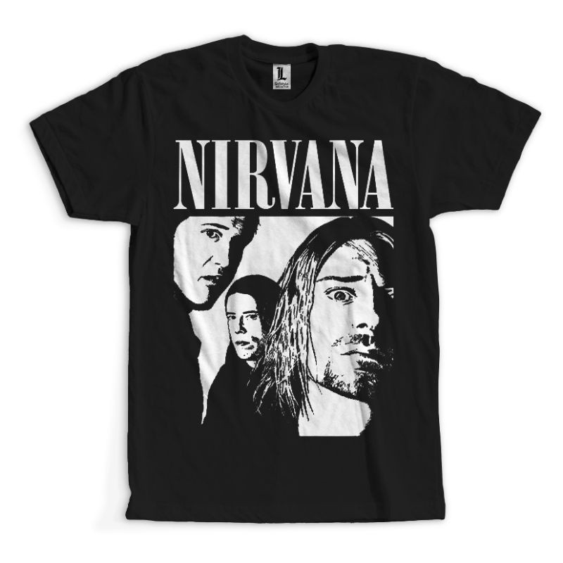 【Barang Ready & Promo】kaos bergambar keren KAOS BAND NIRVANA | KAOS BAND ROCK | KAOS BAND METAL  | K