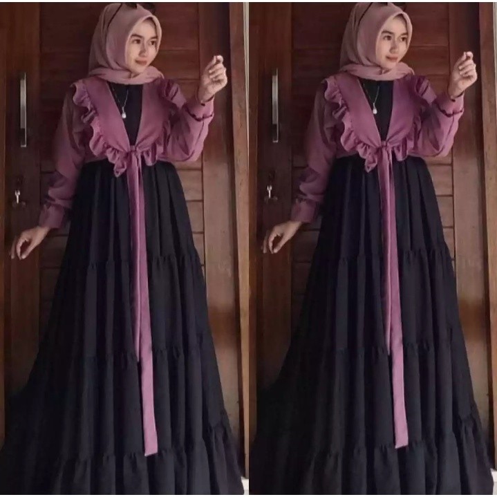 GAMIS SHAKILA ROMPI POLOS WARNA / GAMIS TERMURAH  GAMIS MOTIF POLOS VIRAL / TERMURAH GAMIS BUSUI
