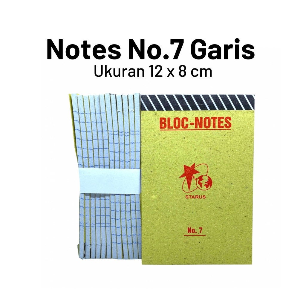 

Notes 7 Garis Per Lusin (12pcs)