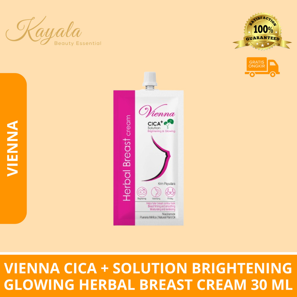 VIENNA CICA + SOLUTION BRIGHTENING GLOWING HERBAL BREAST CREAM 30 ML