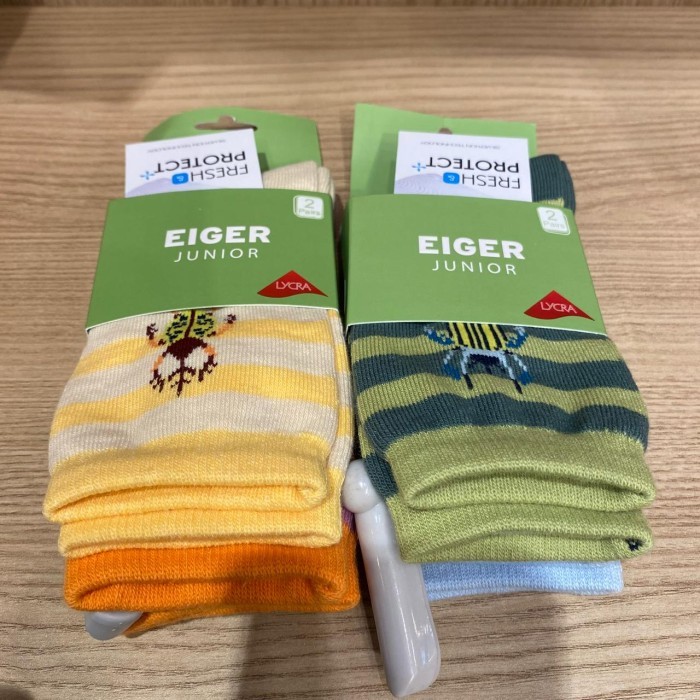 EIGER KAOS KAKI ANAK SERIES JR MOORLAND MID CUT STRIPE SOCKS