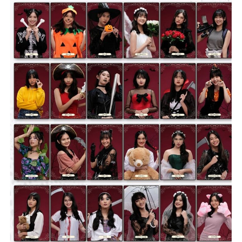 ROCKET IT PHOTOCARD JKT48 Unofficial Fanmade Haloween FOTO CARD MURAH BERKUALITAS HD