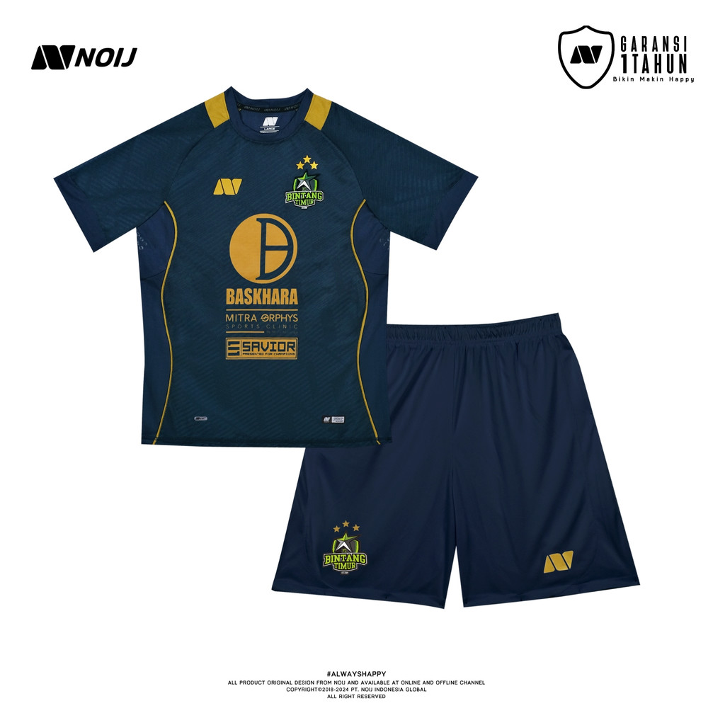 Noij Kaos Jersey Olahraga Set Match BTS 24/25 - Blue