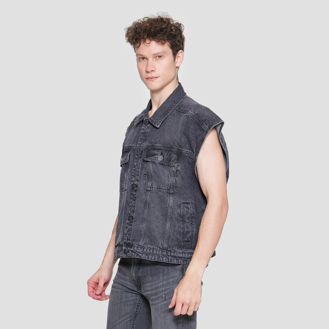 Nevada Voxy Fit Vest Denim Pria 121758617