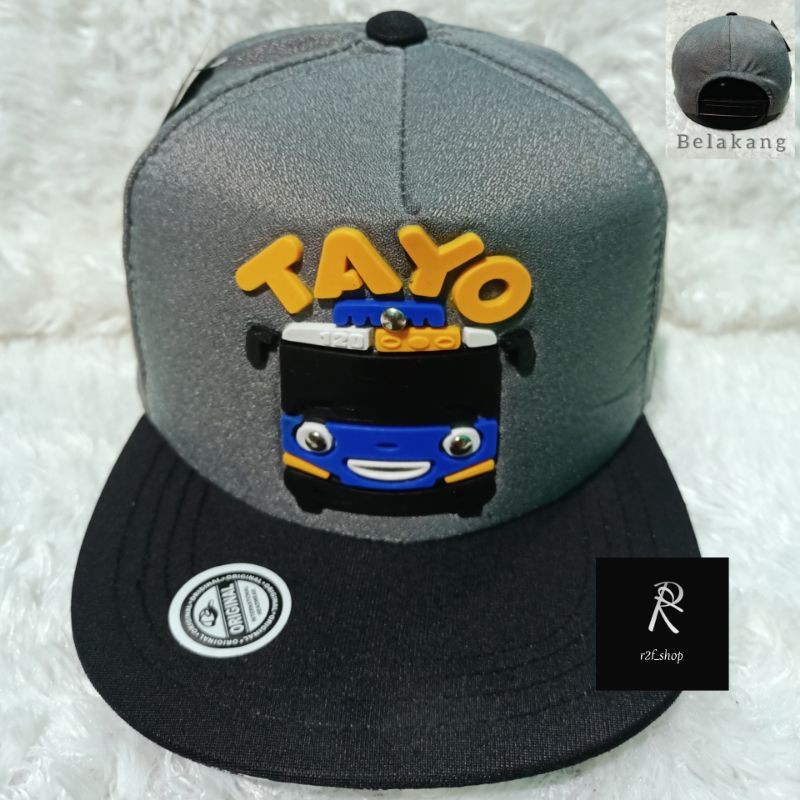 Topi Anak Tayo Model  Snapback / Topi Anak Laki laki Dan Perempuan Tayo