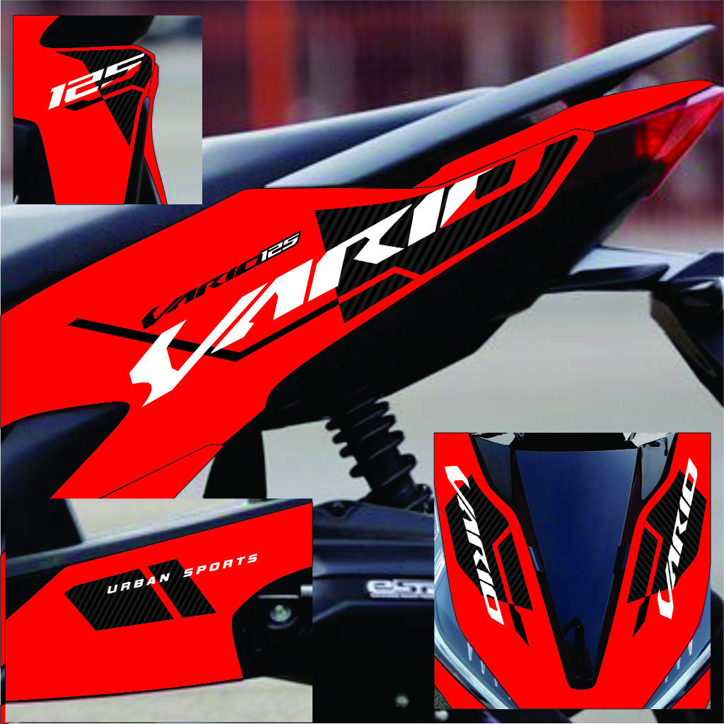 Sticker Transparan Vario 150/125 Motif Vietnam | Striping Polet Vario 125/150 Tahun 20118/2018/2019/