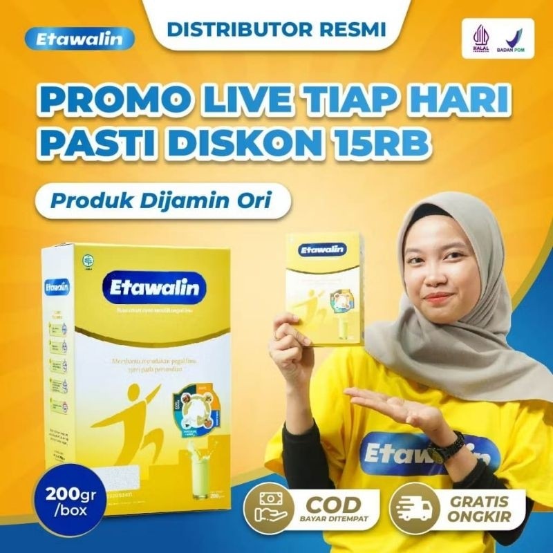 

Susu Etawalin ETAWALIN Susu Kambing Etawa Premium Atasi Nyeri Sendi Tulang Original 200gr