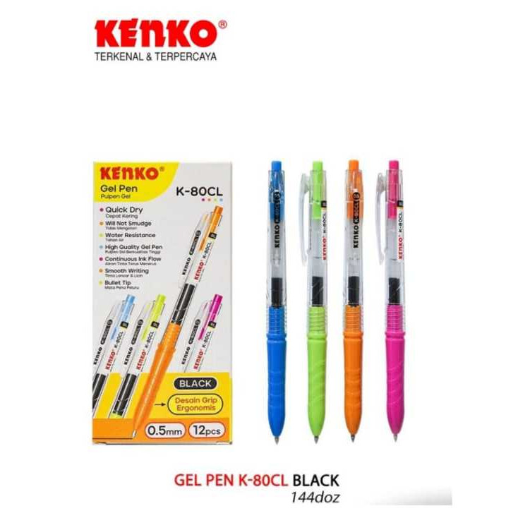 

KENKO GEL PEN K-80CL - 1 LUSIN