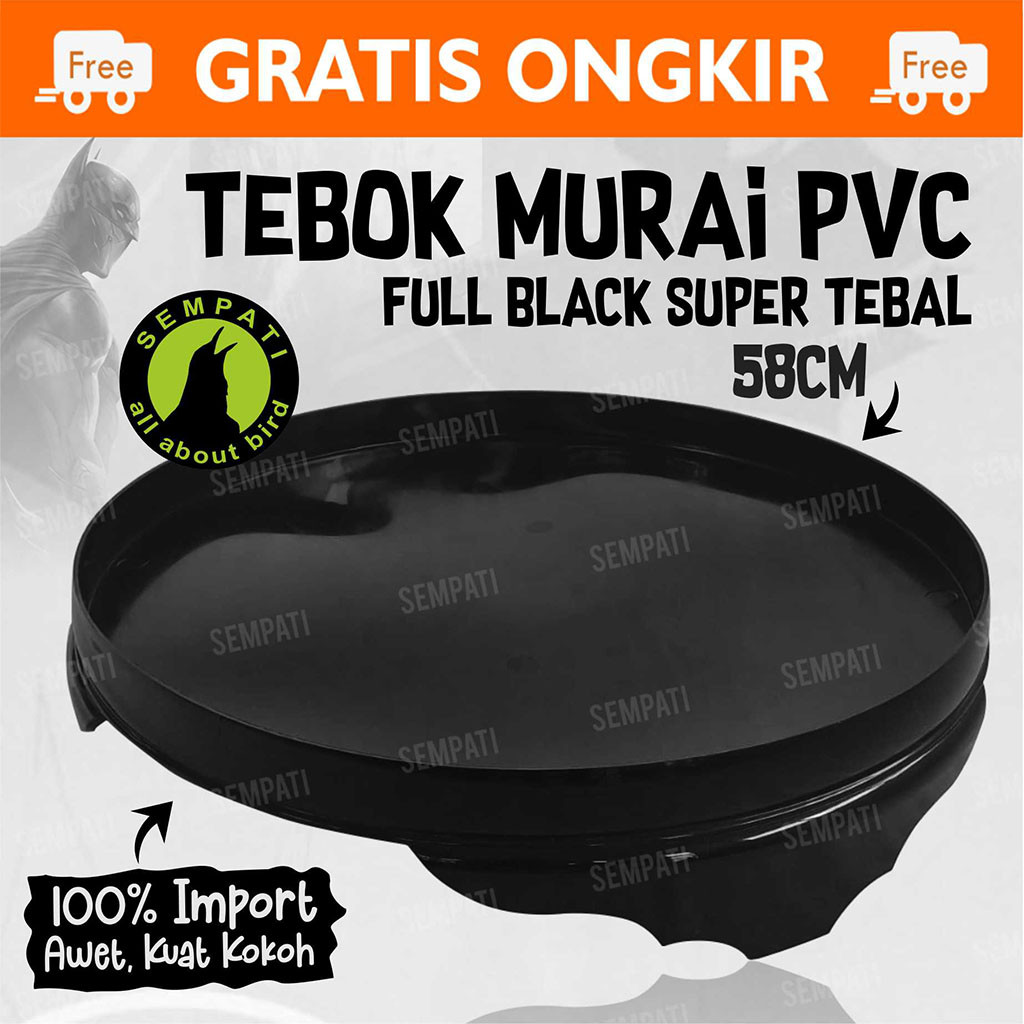 SEMPATI TEBOK SANGKAR KANDANG BURUNG MURAI PVC MODEL BATMAN BETMEN NO 2 TEBOK KAKI SANGKAR PVC TEBAL
