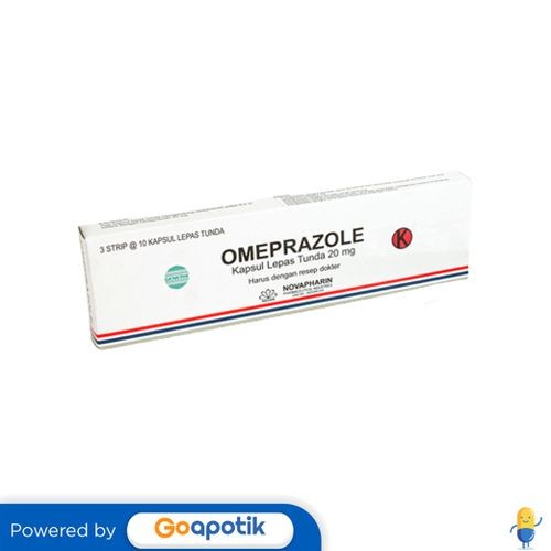 Omeprazole Novapharin 20 Mg Box 100 Kapsul