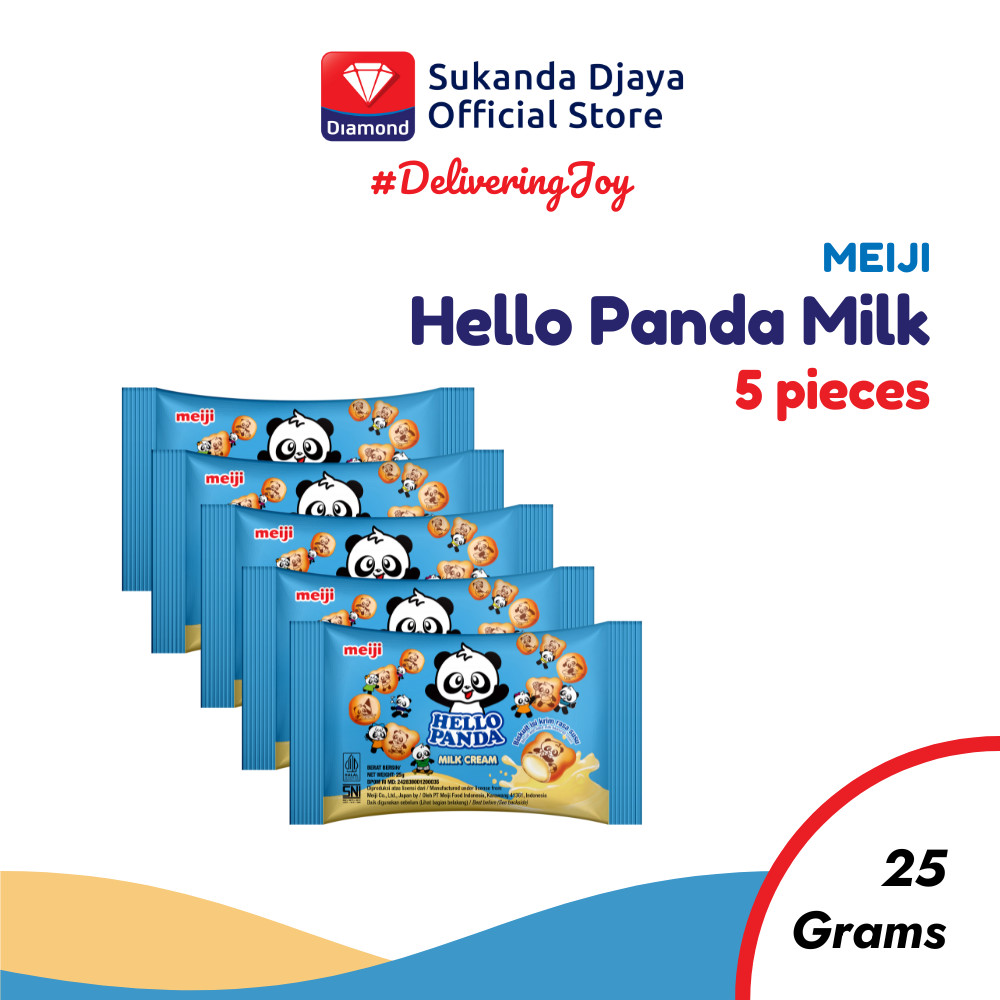 

Meiji Hello Panda Biskuit Milk Snack 25 Gr ISI 5