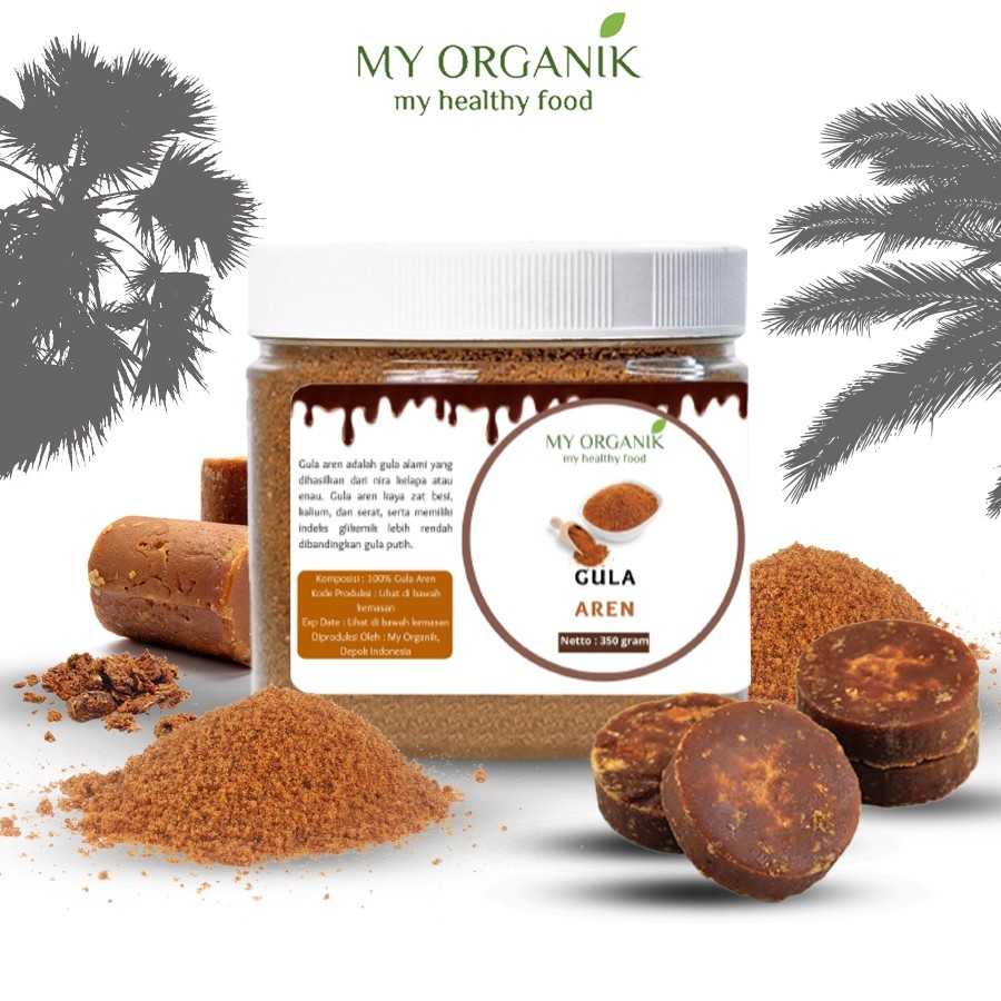 

My Organik Palm Sugar Powder Gula Aren Bubuk Murni Asli Organik