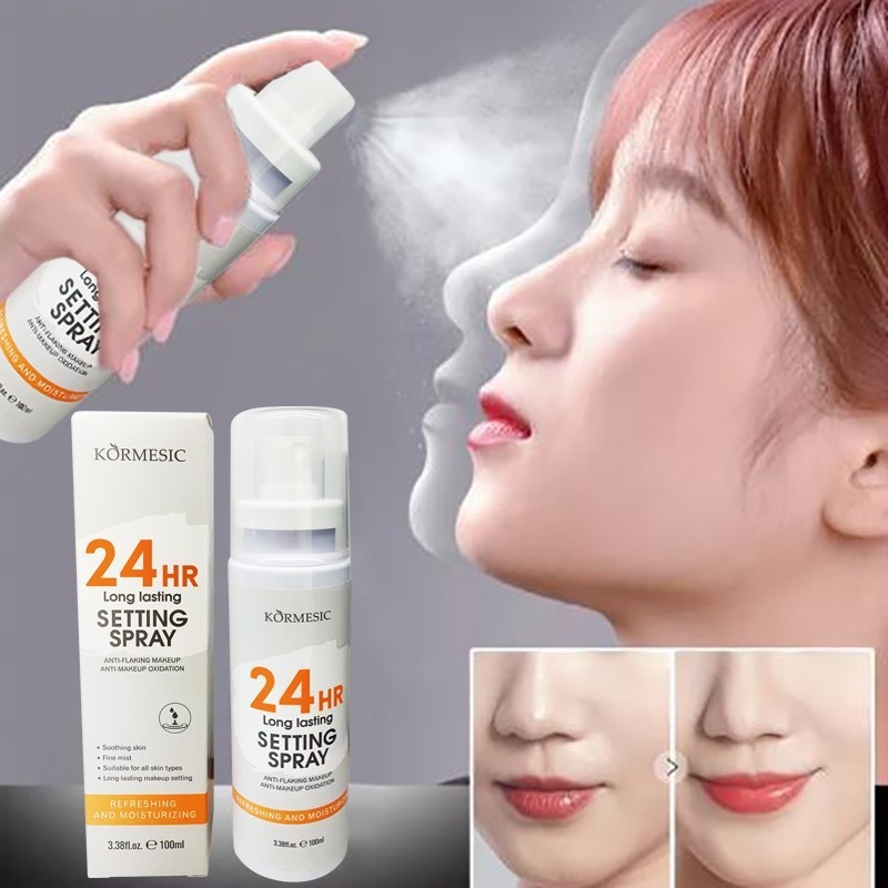 Setting Spray 100ml Makeup Stay Lock 24 hours Mist Long-lasting Lock Makeup Hydrating Matte Fine Bre