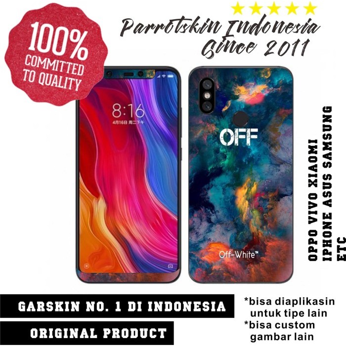 

Garskin Skin Xiaomi MI 8 Off White Borealis Art skin case