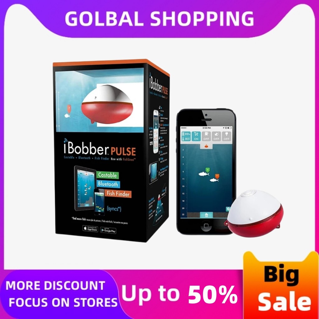 iBobber Pulse with Fish Attractor Wireless Bluetooth Smart Fish Finder for iOS and Android Devices