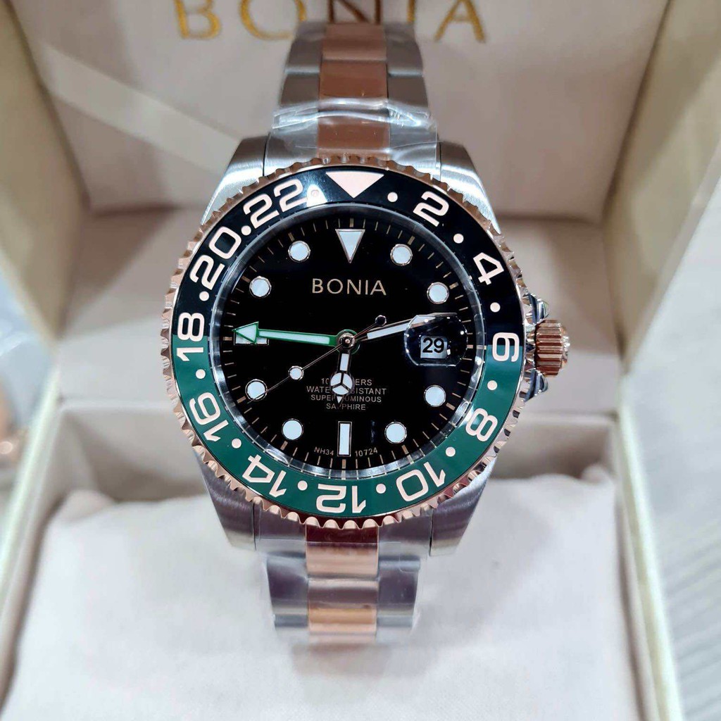 JAM TANGAN PRIA BONIA LIMITED EDITION AUTOMATIC STAINLESS STEEL