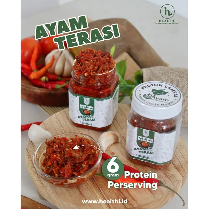 

PROTEIN SAMBAL by Healthi.id – Sambal Sehat Tinggi Protein - Ayam Terasi, 140g
