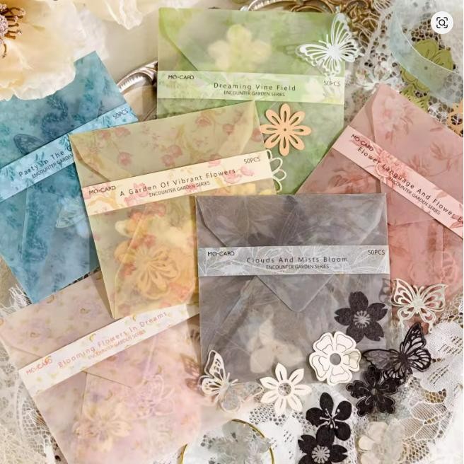

1 Pack Motif Renda GARDEN ENCOUNTER Scrapbooking Materials DIY Journal Deco Gwiyeo Scrapbook