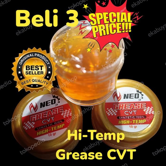 Grease CVT Hi Temp/gemuk Cvt Neo Syntetic (golden) For Matic (isi 3pc) 10 gr/PC Tahan panas sampai 3