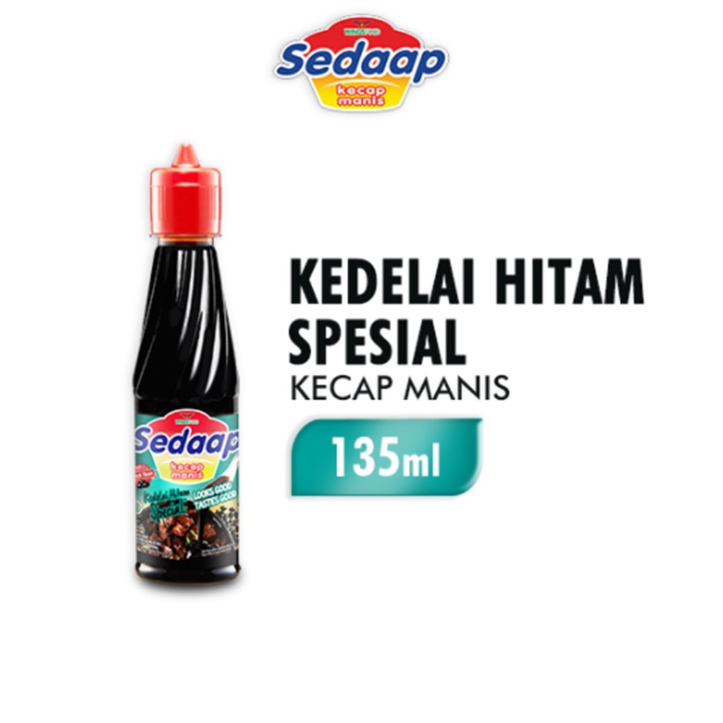 

Sedaap Kecap Manis Kedelai Hitam Spesial Botol 135 ml