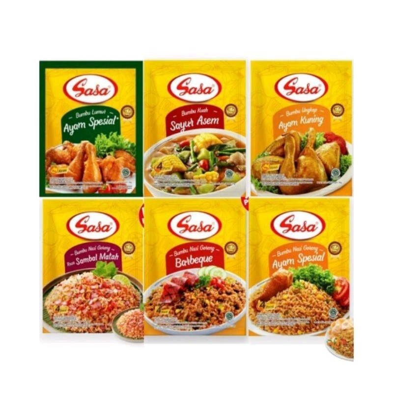 

SASA BUMBU UNGKEP/KUAH (1 RENCENG = 10 SACHET)