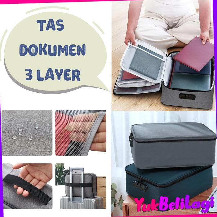 

Promo COD (YBL) Tas Penyimpanan Dokumen 3 Layer Storage Bag Sertifikat File Tempat Dokumen Penting Tas Multifungsi Tali (BELI LOKAL) - ABU Terlaris