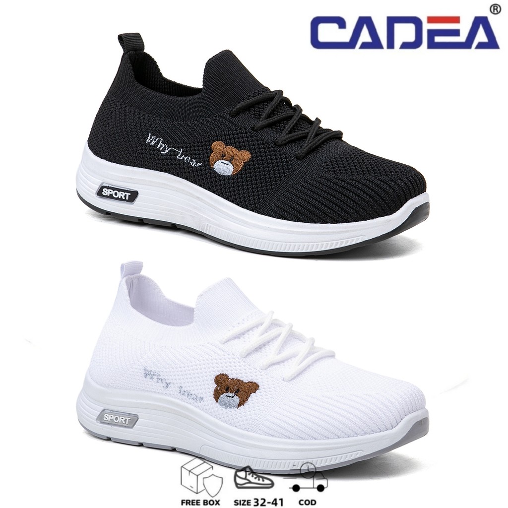 SGD <Free Box> Sepatu Sneakers Wanita Anak Slip On Kasual Sepatu Olahraga 32-41