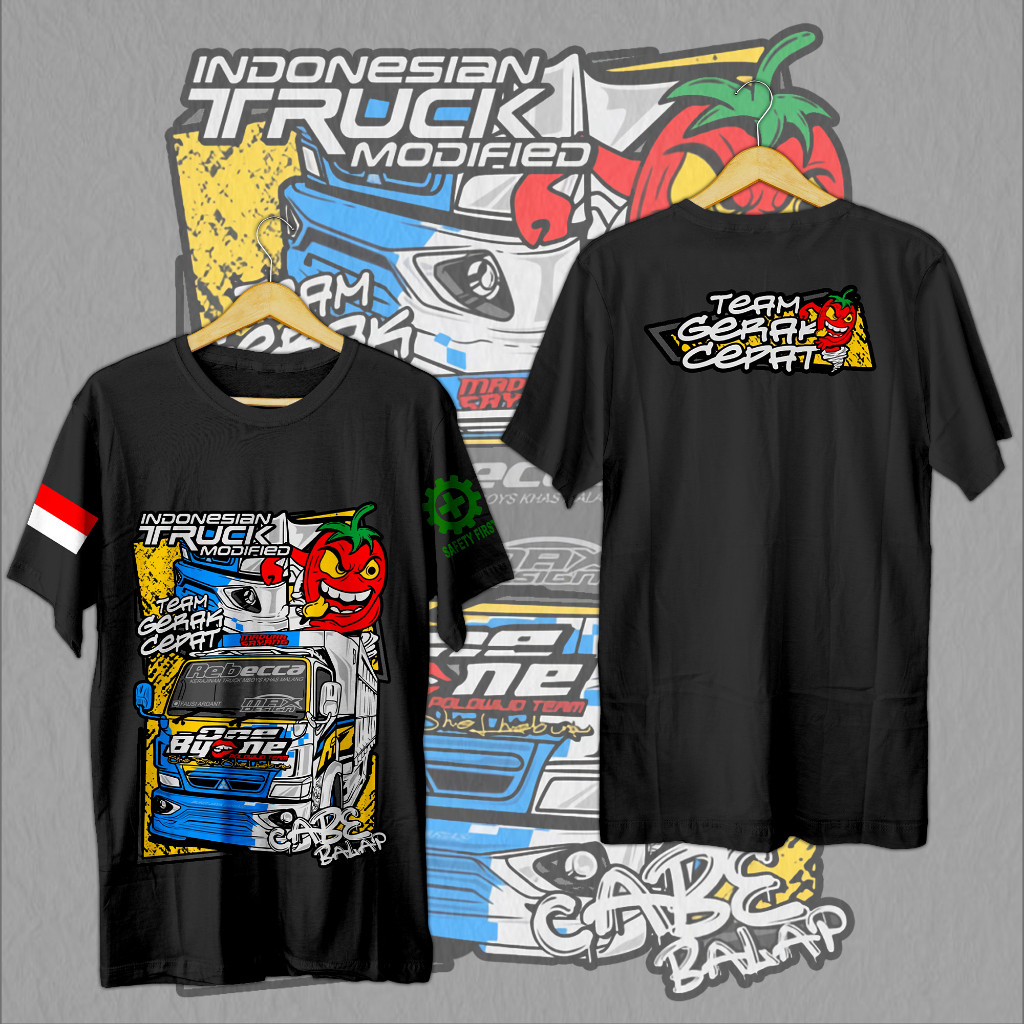 KAOS TRUK BAJU KAOS TRUCK OLENG KAOS TRUCK MANIA INDONESIA KAOS TRUCK HM LOMBOK ONE BY ONE KAOS PRIA
