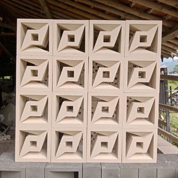 roster beton minimalis, loster beton minimalis, roster putih, lubang angin roster, loster minimalis