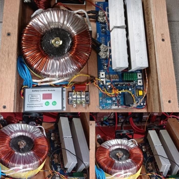 Kit Inverter DC to AC PSW Low Frekuensi 24V/48V 2000W PSW 220VAC - 24V