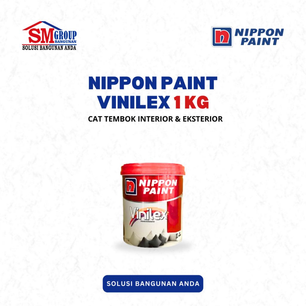 Cat Tembok Nippon Paint VINILEX 1 Kg | Cat Interior dan Eksterior Vinilex 1 Kg