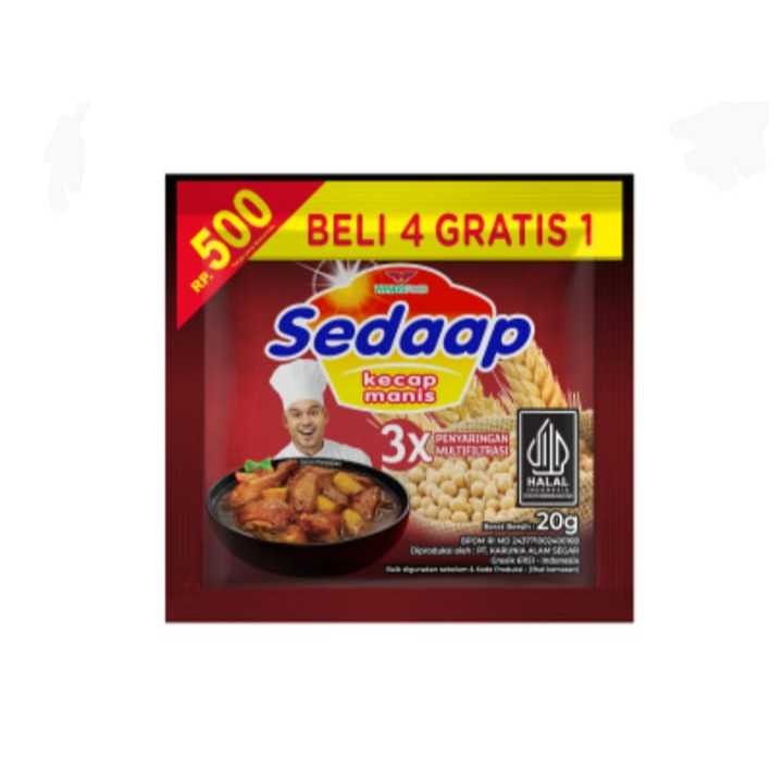 

PROMO KECAP SEDAAP MANIS SEDAP 20g 15 sachet