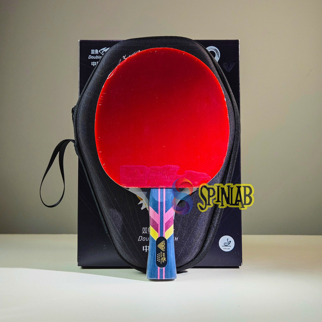 [PREMIUM ORIGINAL] DOUBLE FISH Diamond 9 ITTF | Bat Bet Pingpong Tenis Meja