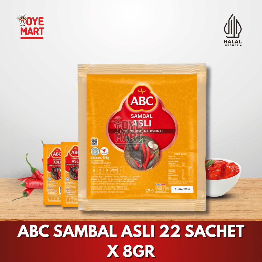 

ABC SAMBAL ASLI 22 SACHET X 8GR