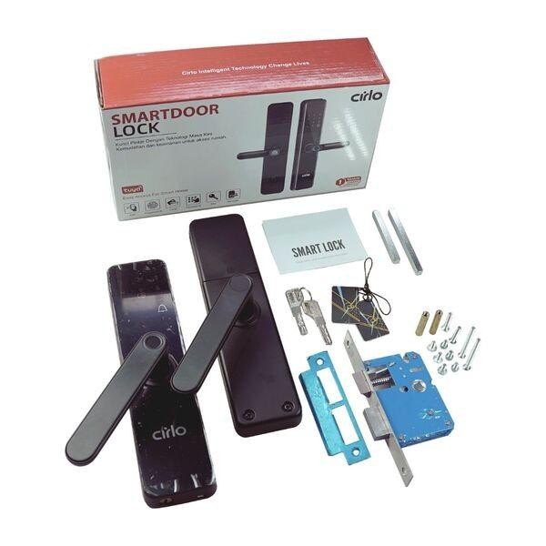

Cirlo Home Smart Door Lock Handle C7 Lite Black Mortise 5050 - CIRLO C7 LITESale