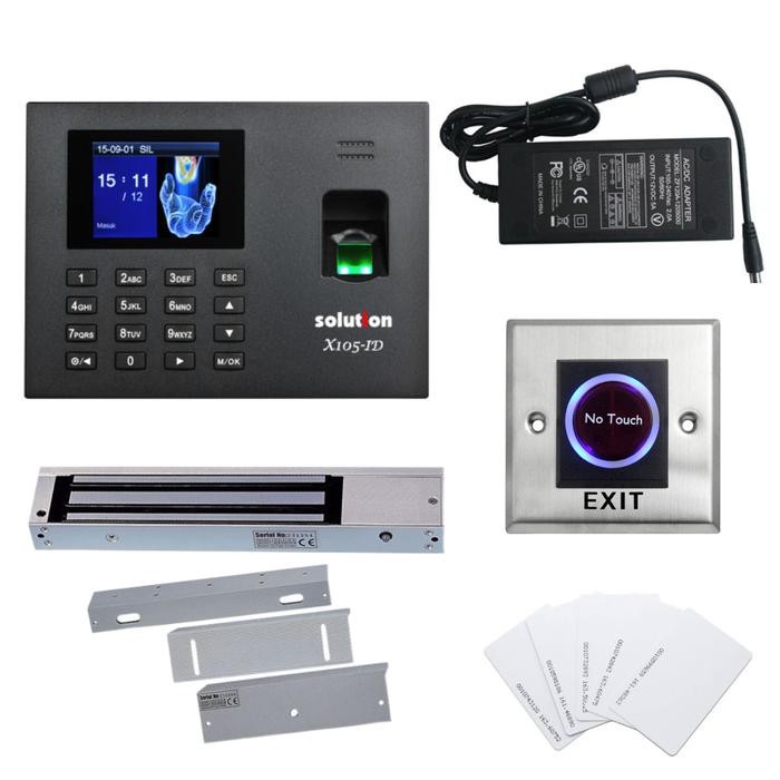 

Solution x105 Id Paket Akses Door SIdik Jari Access Door Fingerprint Access Control Pintu - magnetik lock