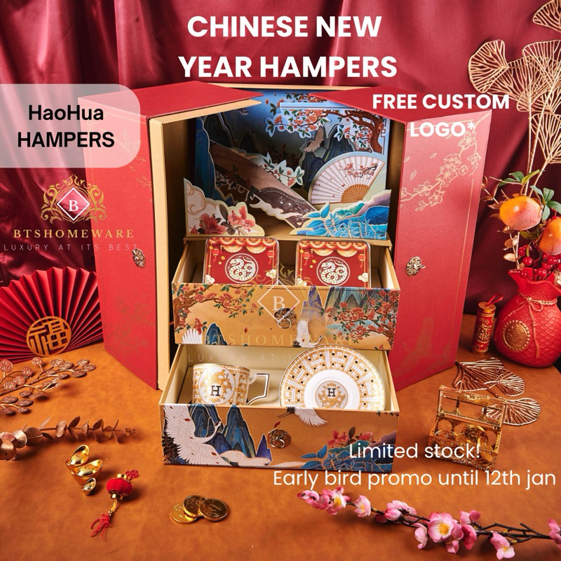 

Hampers Imlek 2025 Premium Kue Kering / Parcel Imlek Keramik Shio Ular / Hampers CNY Lunar new year corporate order / Hampers Kue Kering Nastar Kastangel